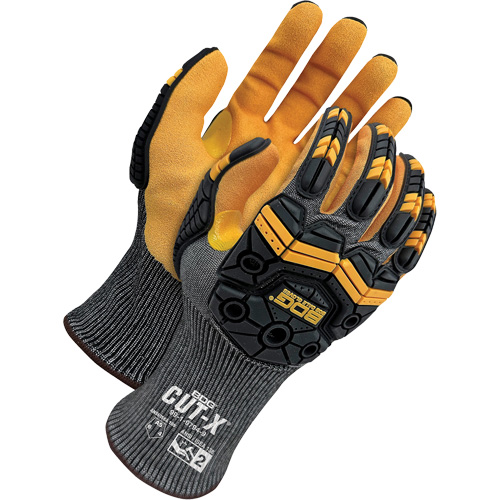 Cut-X&reg; Cut-Resistant Touchscreen Impact Gloves, 11, Foam Nitrile Palm, Elastic Cuff Equipex