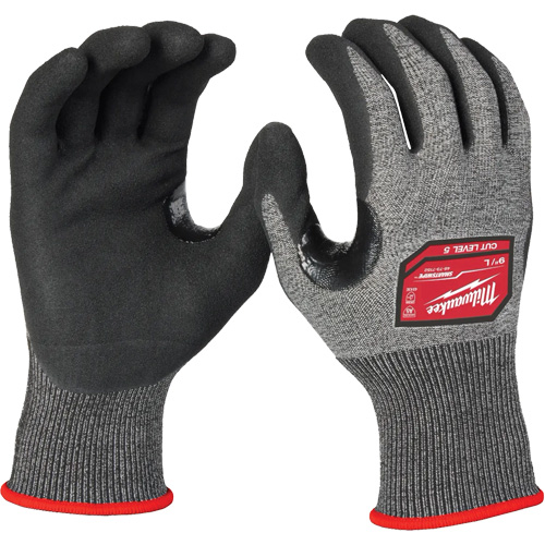 High-Dexterity Gloves, Size Medium, 18 Gauge, Nitrile Coated, Polyethylene Shell, ANSI/ISEA 105 Level 5 Equipex