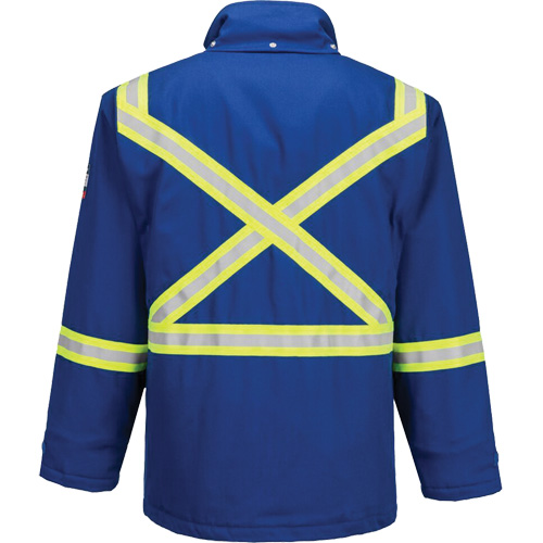 Bizflame&reg; 88/12 Insulated Winter Parka, Blue, Small Equipex