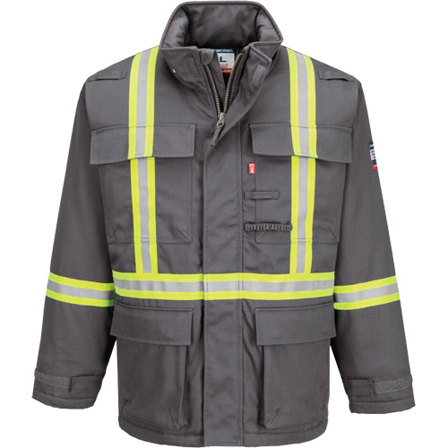 Bizflame&reg; 88/12 Insulated Winter Parka, Grey, Medium (Tall) Equipex
