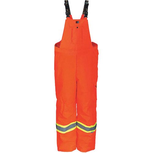 Combinaison robuste trilob&eacute;e ignifug&eacute;e anti-d&eacute;chirure de 300D Journeyman, Polyester, Petit, Orange haute visibilit&eacute; Equipex