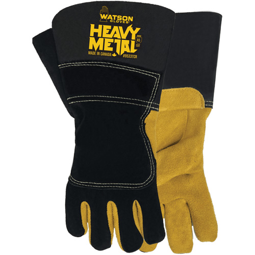 Black Velvet Winter Heavy Metal Welding Gloves, Size Small, Split Elkhide Shell, ASTM ANSI Level A5 Equipex