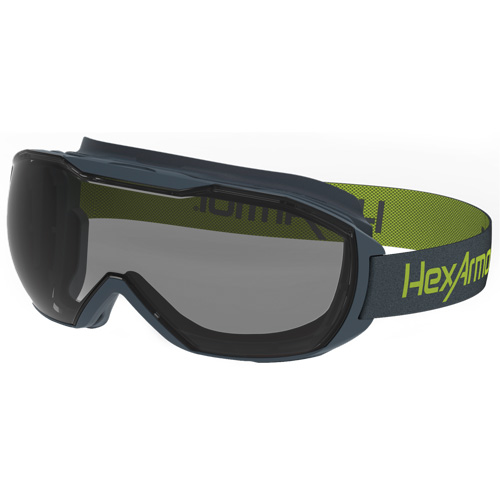 MX500 Safety Goggles, Grey Lens, Anti-Fog/Anti-Scratch, Indirect Vent Equipex