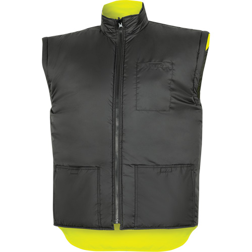 5057 Pioneer&reg; Yukon 7-in-1 Waterproof Winter Safety Parka, Polyester, Black/High Visibility Lime-Yellow, X-Small Equipex