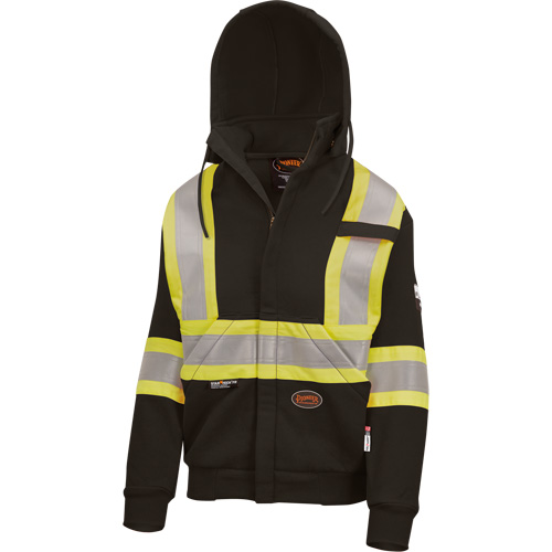 Heavyweight Safety Hoodie, Women's, X-Small, Black Equipex