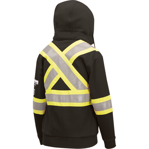 Heavyweight Safety Hoodie, Women's, X-Small, Black Equipex