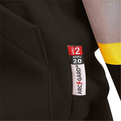 Heavyweight Safety Hoodie, Women's, X-Small, Black Equipex