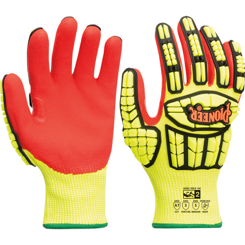 Cut and Impact-Resistant Gloves, Small, Synthetic Palm, Knit Wrist Cuff Equipex