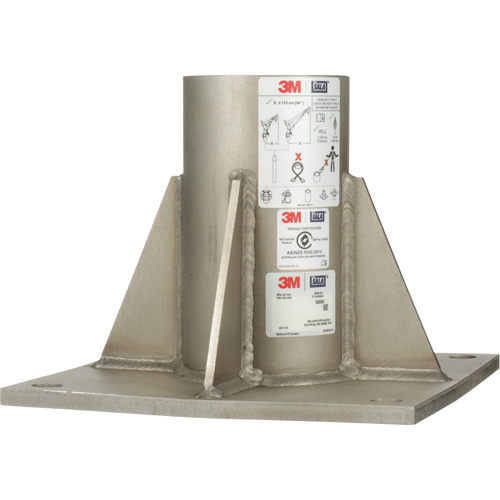 DBI-SALA&reg; Confined Space Floor Mount High Capacity Davit Mast Base, Stainless Steel Equipex