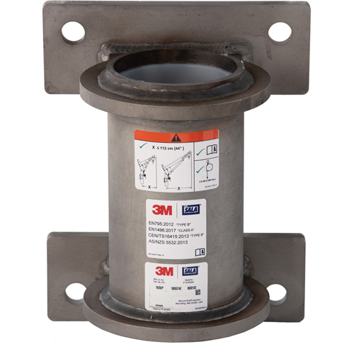 DBI-SALA&reg; Confined Space Wall Mount Base, Stainless Steel Equipex