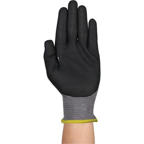 Gants r&eacute;sistants &agrave; la coupe HYFLEX 11-584, Taille 6/T-petit, Calibre 21, Rev&ecirc;tement Mousse de nitrile, Enveloppe en PEHP/Intercept, ASTM ANSI niveau A6/EN 388 niveau F Equipex