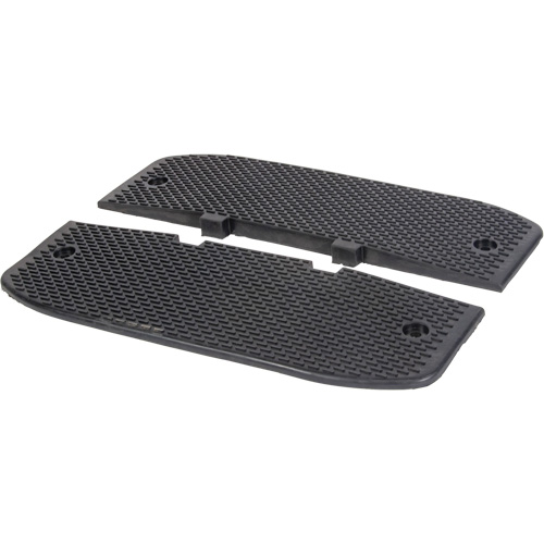 Speed Hump End Caps, Rubber, 3' L x 20" W x 2" H Equipex