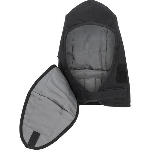 Doublure matelass&eacute;e ignifug&eacute;e Pioneer 766A pour casque de s&eacute;curit&eacute; avec embout buccal amovible, Noir/Gris, Coton/FR-Tech/Modacrylique/Nylon Equipex