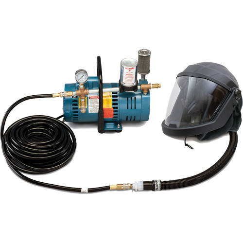 1-Worker DEFENDER Supplied Air Shield & Helmet System Equipex