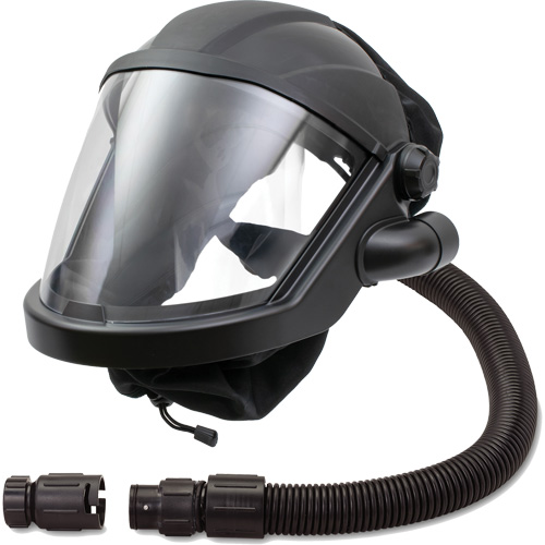 MAXSHIELD&reg; Supplied Air Respirator Shield with Flow Adapter, Universal, Facepiece Equipex