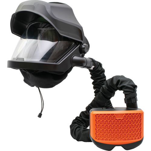 PEAKAIR MAXSHIELD&reg; with Flip-Front & X90VX ADF Blower Kit, Facepiece Respirator, Lithium-Ion Battery Equipex