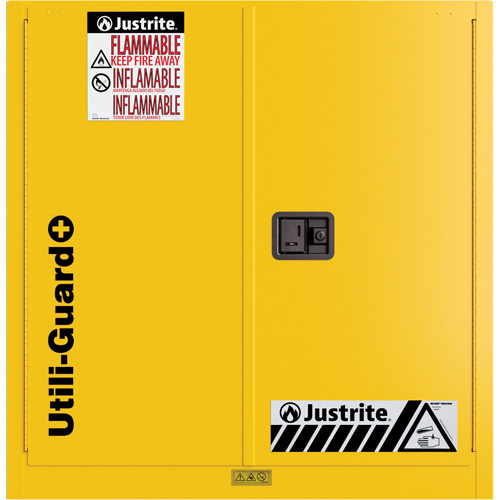 Armoire de s&eacute;curit&eacute; pour produits inflammables Utili-Guard+, 30 gal., 1 Porte(s), 43" La x 44" h x 22" p Equipex