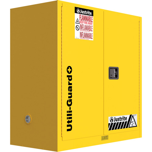 Armoire de s&eacute;curit&eacute; pour produits inflammables Utili-Guard+, 30 gal., 1 Porte(s), 43" La x 44" h x 22" p Equipex