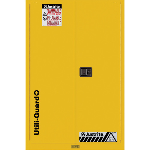 Armoire de s&eacute;curit&eacute; pour produits inflammables Utili-Guard+, 90 gal., 2 Porte(s), 43" La x 65" h x 37" p Equipex