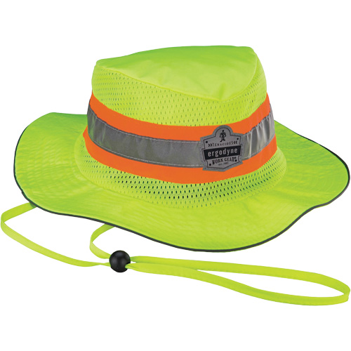 Chapeau de soleil de garde forestier GloWear 8935, 2T-grand/3T-grand, Jaune lime haute visibilit&eacute;, Polyester Equipex
