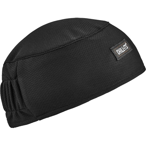 Chill-Its 6630 High-Performance Skull Cap with Terry Cloth Sweatband, Black Equipex