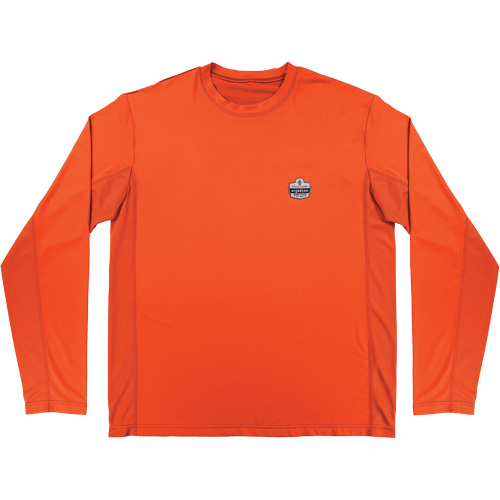 Chill-Its 6689 Cooling Long Sleeve Sun Shirt with UV Protection, Orange, X-Large Equipex