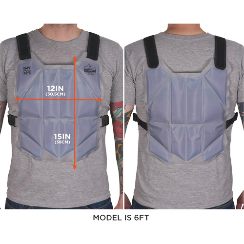 Veste de refroidissement de changement de phase Chill-Its6210, Taille unique, Bleu Equipex