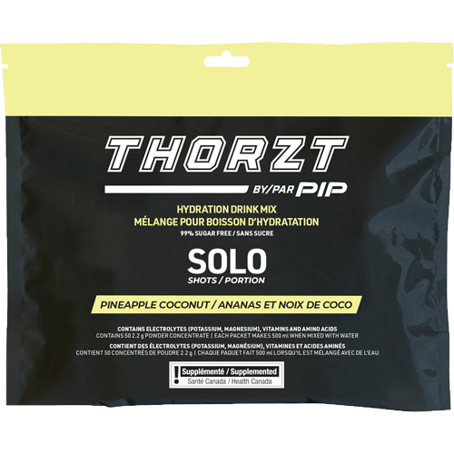 THORZT Sugar-Free Solo Shot Hydration Drink Mix, Single Serve, Pineapple-Coconut Equipex