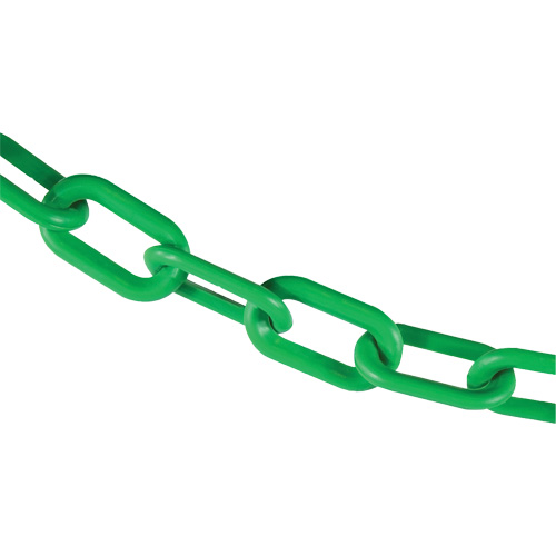 Chaîne de barri&egrave;re en plastique, Vert Equipex