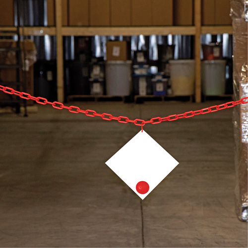 Chaîne de barri&egrave;re en plastique, Vert Equipex