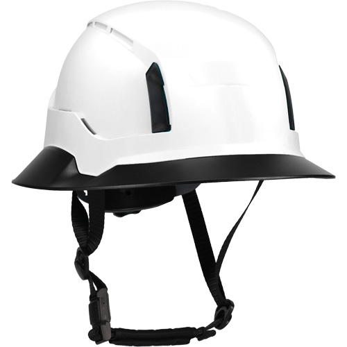 Wide Clip-On Full Brim for RZRBack Climbing Helmet, White Equipex