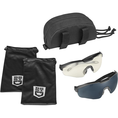 MY6 Safety Glasse Eyeshield Kit, Clear/Smoke Lens, Anti-Fog/Anti-Scratch, ANSI Z87+ Equipex