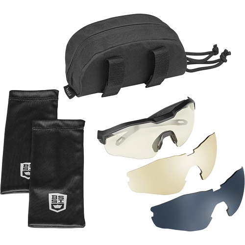 MY6 Safety Glasse Eyeshield Kit, Clear/Smoke/Copper Lens, Anti-Fog/Anti-Scratch, ANSI Z87+ Equipex