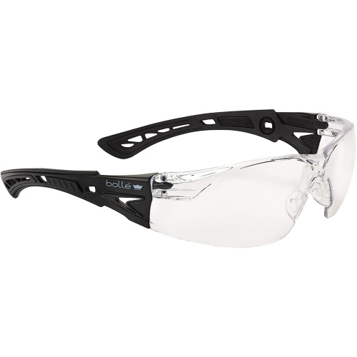 Lunettes de s&eacute;curit&eacute; Rush + Petit BSSI, Lentille Transparent, Antibu&eacute;e/Anti-&eacute;gratignures, ANSI Z87+ Equipex