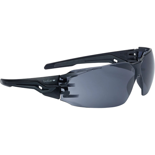 Silex+ BSSI Safety Glasses, Smoke/Grey Lens, Anti-Fog/Anti-Scratch, ANSI Z87+ Equipex