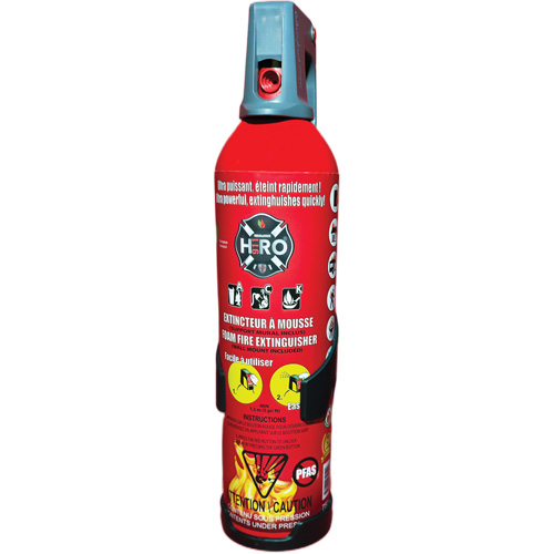 Extincteur Hero 911 sans PFAS, ACK, Capacit&eacute; 750 ml Equipex