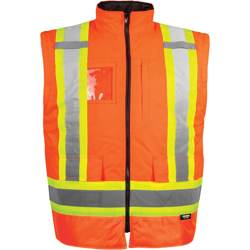 Manteau haute visibilit&eacute; 7-en-1, Polyester, Orange haute visibilit&eacute;, Moyen Equipex