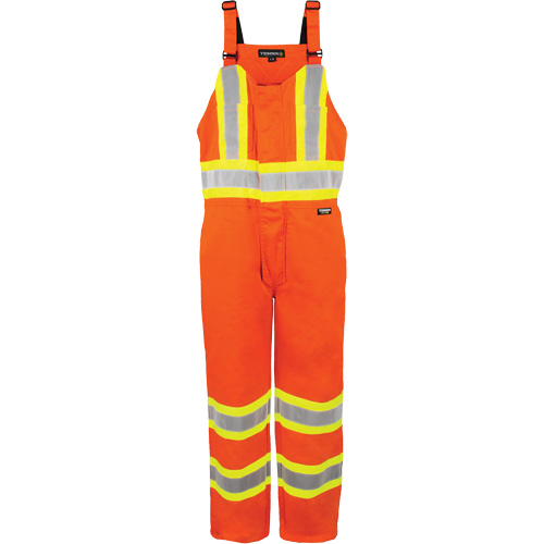 Salopette non doubl&eacute;e haute visibilit&eacute;, Grand, Orange haute visibilit&eacute; Equipex
