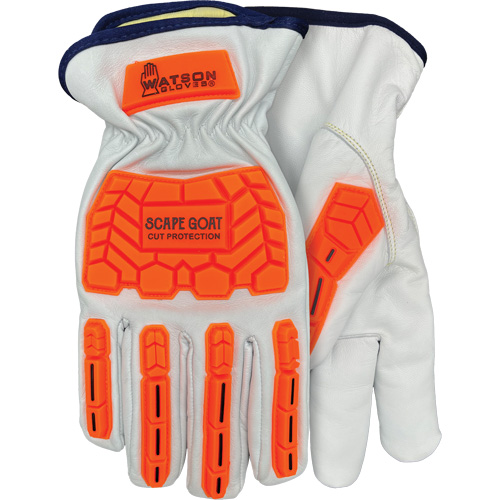 Gants r&eacute;sistants &agrave; la coupe Scape Goat, Moyen, Paume en Ch&egrave;vre, Poignet &eacute;lastique/Conducteur Equipex