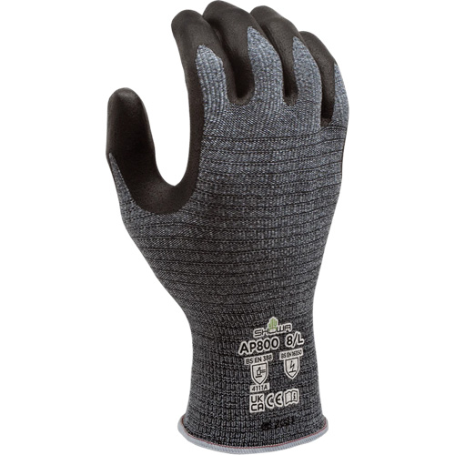 Gants AP800 ESD, 6/Petit, R&ecirc;vetement Nitrile micromousse, Calibre 13, Enveloppe en Polyester Equipex