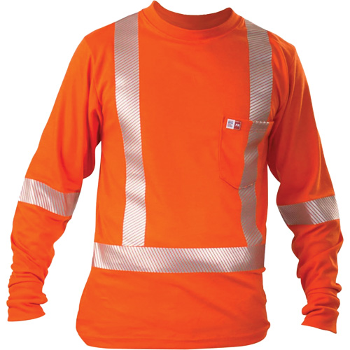 T-shirt &agrave; manches longues, Moyen, Orange Equipex