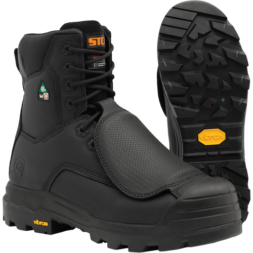 Bottes de travail Vulcan avec protecteur m&eacute;tatarsien &agrave; l'ext&eacute;rieur, Cuir, Taille 7, Imperm&eacute;able Equipex