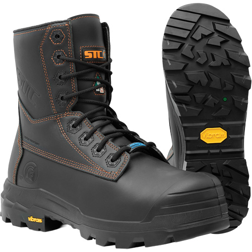 Bottes de travail Metpro Flex avec protecteur m&eacute;tatarsien, Cuir, Taille 8, Imperm&eacute;able Equipex