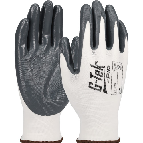 G-Tek&reg; Economy Seamless Knit Glove, X-Small, Nitrile Coating, 13 Gauge, Nylon Shell Equipex