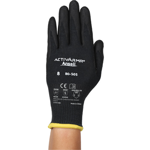 Gants r&eacute;sistants &agrave; la chaleur conductrice et &agrave; la coupe ActivArmr 80-505, Taille 11, Calibre 13, Rev&ecirc;tement Mousse de nitrile, Enveloppe en Kevlar/Intercept, ASTM ANSI niveau A5/EN 388 niveau E Equipex