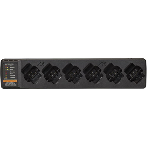 Chargeur multi-unit&eacute;s &agrave; 6 emplacements pour radio bidirectionnelle Curve Equipex