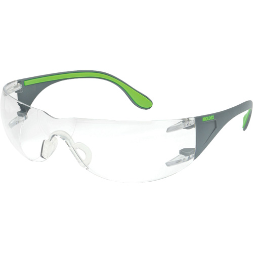 Lunettes de s&eacute;curit&eacute; gris/vert Adapt Lite, Lentille Transparent, Antibu&eacute;e/Anti-&eacute;gratignures, ANSI Z87+/R&eacute;pond ou surpasse la norme CSA Z94.3 Equipex