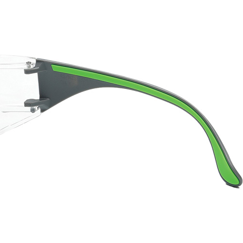 Lunettes de s&eacute;curit&eacute; gris/vert Adapt Lite, Lentille Transparent, Antibu&eacute;e/Anti-&eacute;gratignures, ANSI Z87+/R&eacute;pond ou surpasse la norme CSA Z94.3 Equipex