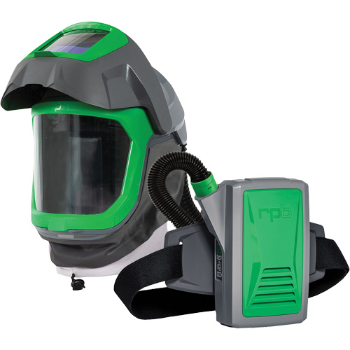 Z-Link Respirator Helmet with Face Seal, Visor & Belt Mount, Facepiece Respirator/Welding Helmet, Lithium-Ion Battery Equipex