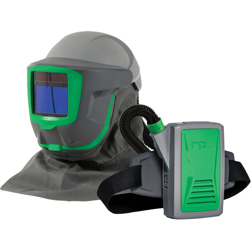 Z-Link+ syst&egrave;me APR motoris&eacute; avec cape &agrave; l'&eacute;paule & visi&egrave;re, Respirateur &agrave; masque/Masque de soudage Equipex